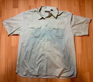 Cubavera Shirt Mens XL Button Up Short Sleeve Two Pocket Casual